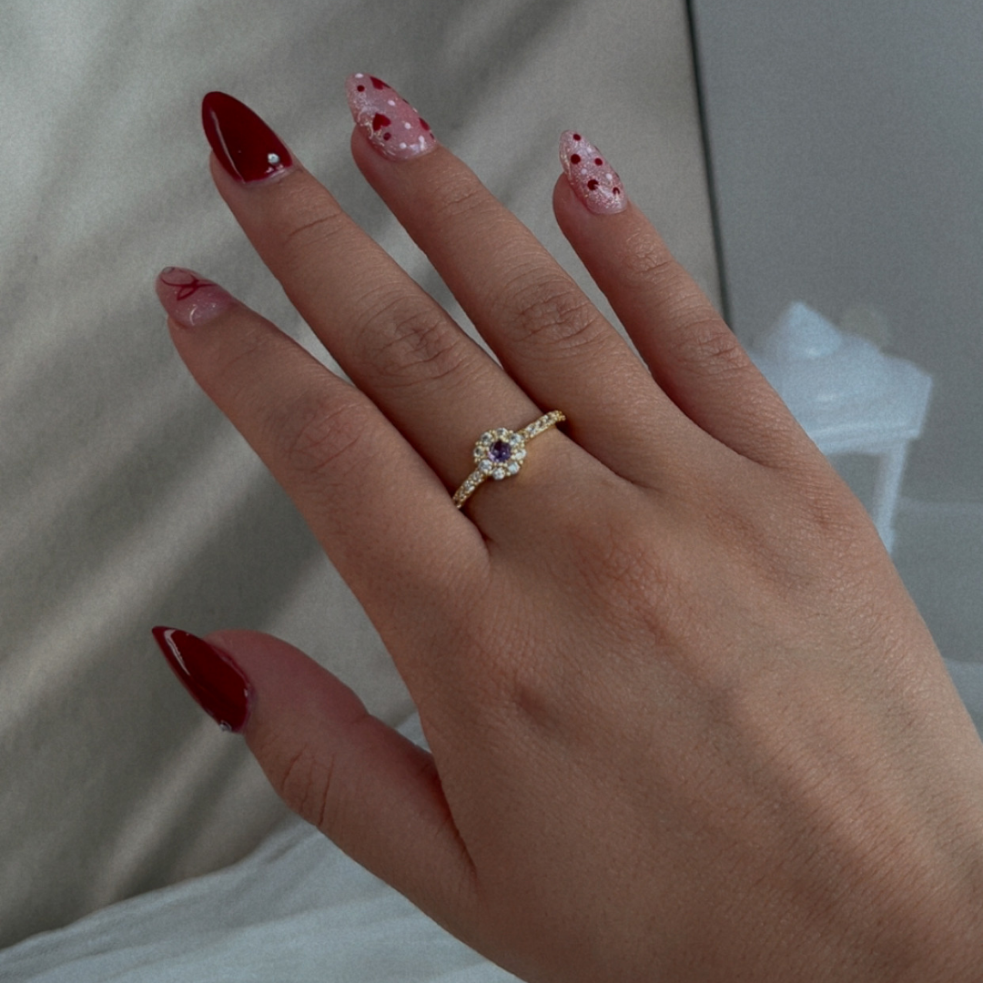Anillo Emma Morado