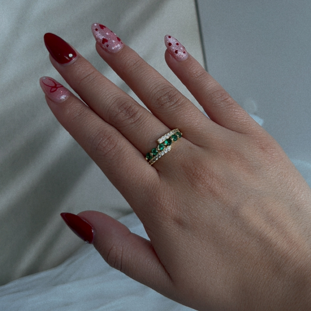 Anillo Cielo Esmeralda