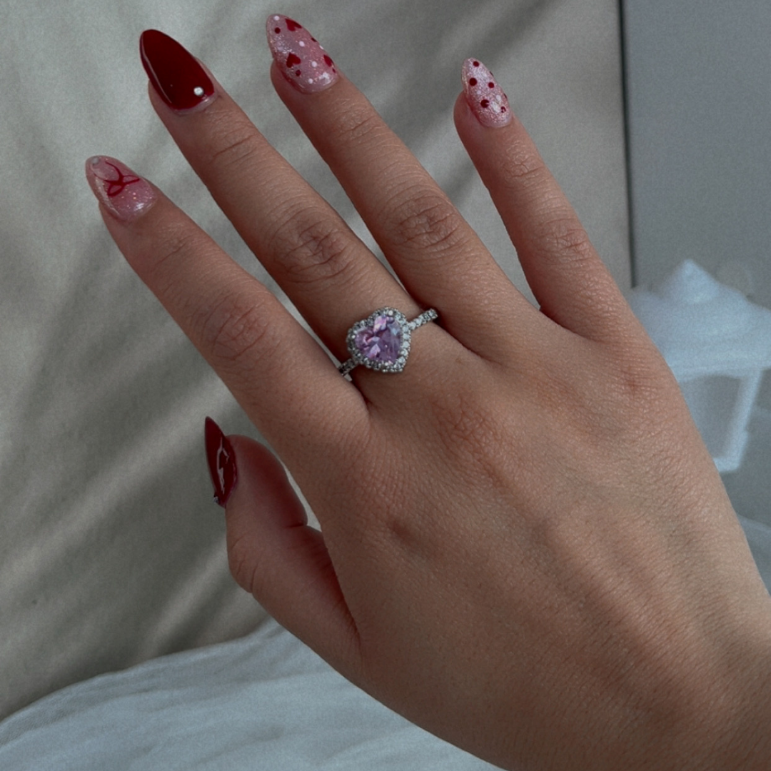 Anillo Promise Rosa